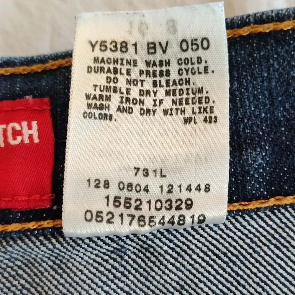 Levi's Classic Slim Tapered Stretch 512 Jeans Size 16S Dark Wash Casual Western - Picture 10 of 13